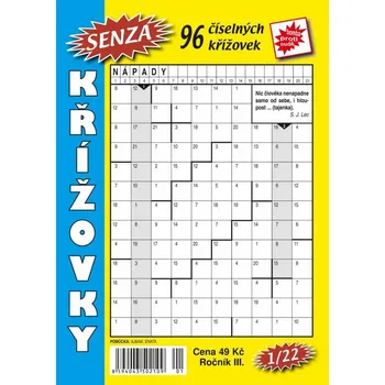 Kniha Senza číselné křížovky 1/2022 - Telpres (2022, brožovaná)
