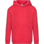 dětská levná mikina, kapuce, červená Barva: Red - červená, velikost: 116