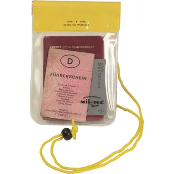 Obal na doklad Mil-Tec 15821115 pouzdro vodotěsné 130 x 200 mm žluté