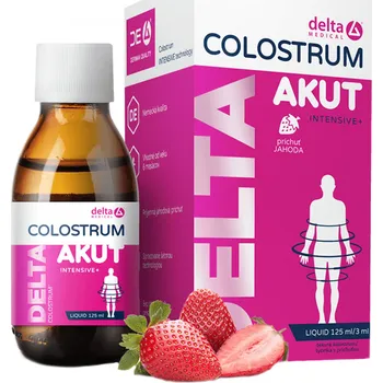 Přírodní produkt Delta Medical Colostrum Akut jahoda 125 ml