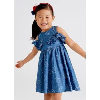 Dívčí šaty dětské džínové šaty Mayoral 3941-5 velikost 110