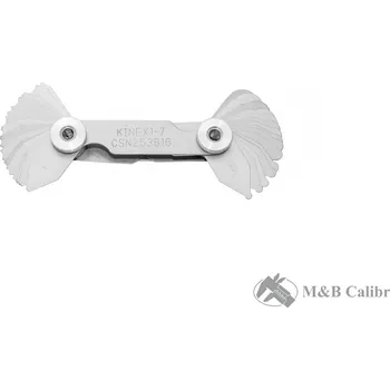 KINEX » K-MET Rádiusové šablony 7,5-15 mm, 32 listů KINEX