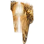 SLAMP ARIWS00GLD00000000EU Aria wall gold, nástěnný světelný objekt od Zaha Hadid, 2xE14 + 6W LED, výška 60cm
