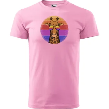 Tričko Basic s motivem "Žirafa", Malfini - NakupTextil Barva: 30-růžová, Velikost: XL
