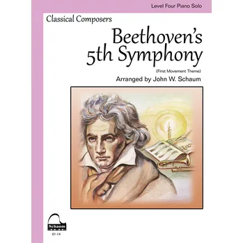 Beethoven's 5th Symphony - Schaum Level 4 Piano Solo - slo klavr 997470