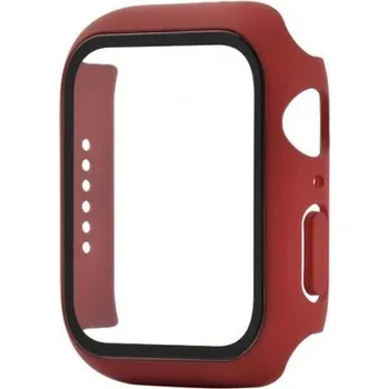 Ochranné pouzdro s tvrzeným sklem pro Apple Watch 40mm - vínové
