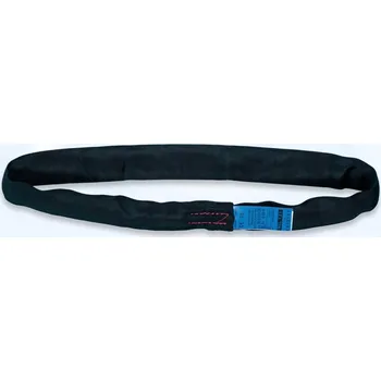 Upínací popruh Černá smyčka blackline 1200kg SX 012, užitná/obvodová délka 0,5m/1m