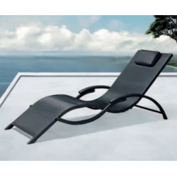 Zahradní lehátko VEGA Lehátko VIOLA De Luxe (Black)
