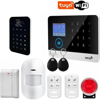 Sada domovního alarmu WiFi GSM alarm PROFI 200 TUYA (1+1) P3 + přídavná klávesnice