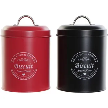 Dóza na potraviny Plechová dóza "B&R BISCUITS" 14x14x19/2b