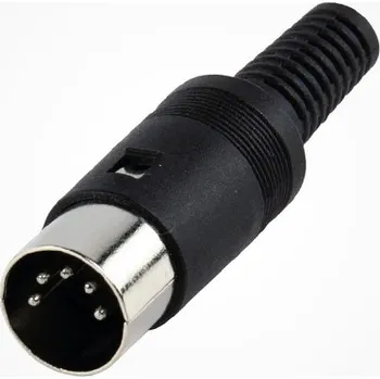 Elektrický konektor Konektor DIN 5pin 180° vidlice kabel