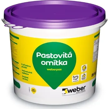 Omítka WEBER.PAS AquaBalance | Zrnitá - ZRNO 2 mm | 25 kg - spotřeba 7,57 m2/bal