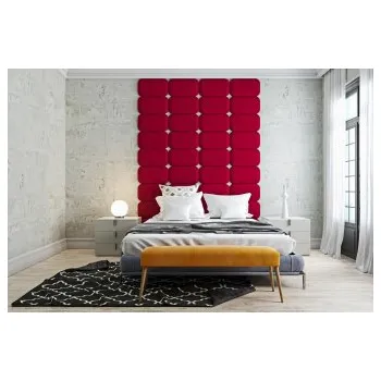 Předsíňová stěna Čalouněný nástěnný panel Classic plus 60/30/5 cm - rubínová