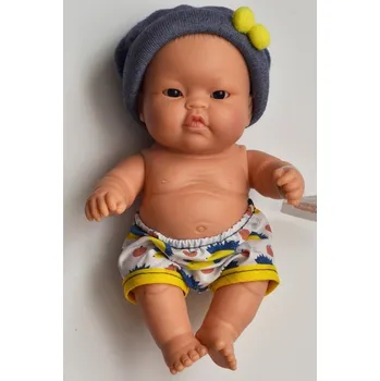 Panenka Realistická panenka chlapeček Lucas v kraťasech s ježky od firmy Paola Reina ze Španělska (Los Peques 21 cm)