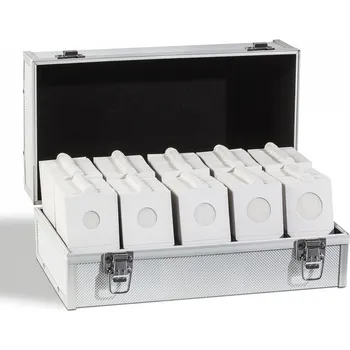 Kancelářské potřeby LEUCHTTURM Kufr na mince + 1000 ks rámečků na mince