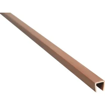 Příslušenství pro plot Krycí U profil Konsta 1,5 m plastový hnědý