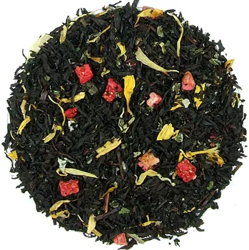 Čaj Jahody se smetanou - černý aromatizovaný čaj, balení 100 g