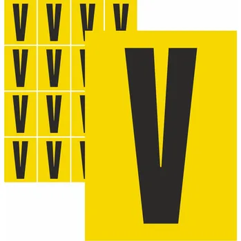 Speciální papír Písmena samolepící V samolepící vinylová fólie velikost znaku 95 mm