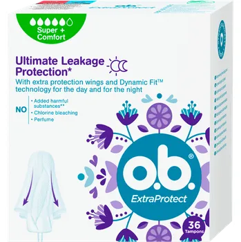 Menstruační tampony o.b. ExtraProtect Super + Comfort 36 ks