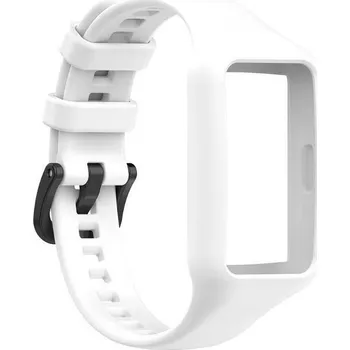 Příslušenství k chytrým hodinkám eses Silikonový řemínek pro Huawei Band 6 - Bílý