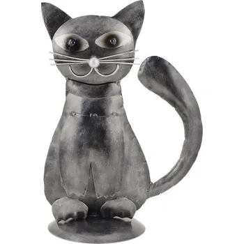 Soška Kočka panáčkující kovová 28 cm