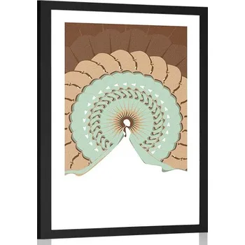 Plakát Dovido Plakát s paspartou ženská krása v abstraktním stylu