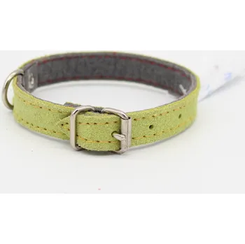 Obojek pro psa Kožený obojek DOLEŽEL 30cm zelený