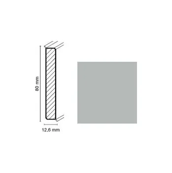 Soklová lišta Döllken Cubu flex life 80 šedá