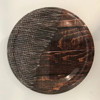 Zavařovací víčko TWIST 82, dekor Juta/dřevo, 1ks