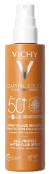 Přípravek na opalování Vichy Capital Soleil voděodolný fluidní sprej SPF50+ 200 ml