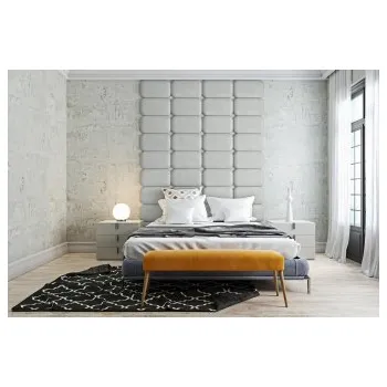 Předsíňová stěna Čalouněný nástěnný panel Classic plus 60/30/5 cm - popelavá