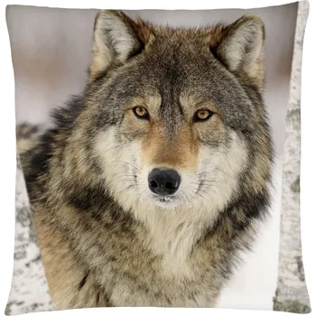 Polštář Polštář s vlkem 34 Mybesthome 40x40 cm Varianta: Povlak na polštář s výplní, 40x40 cm