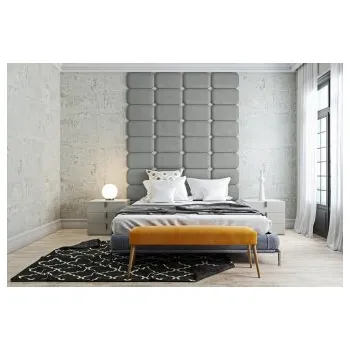 Předsíňová stěna Čalouněný nástěnný panel Classic plus 30/30/5 cm - šedá