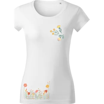 Tričko Viper s motivek "Kytičky" - Malfini - NakupTextil Barva: 00-Bílá, Velikost: XXL