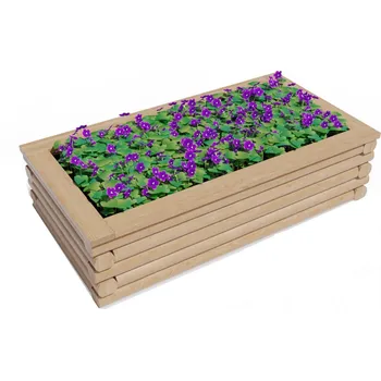 Vyvýšený záhon Gutta Dřevěný vyvýšený záhon 170 cm hnědý