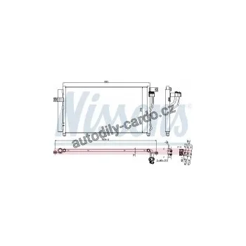 Chladič motoru Chladič klimatizace NISSENS 940360