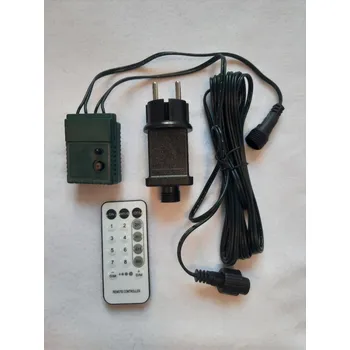 DENR Sada napájecí zdroj s dálkovým ovladačem pro řetězy i závěsy, až na 2000LED SZ-5M Barva: Bílá