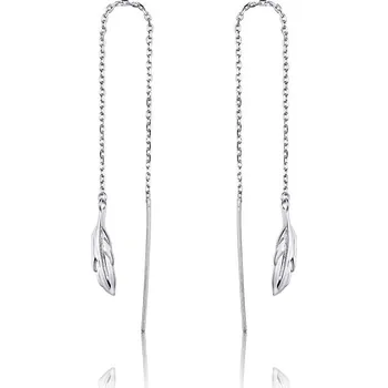 Náušnice Olivie Stříbrné řetízkové náušnice PEŘÍČKO 3437 Ag 925; ≤1 g.