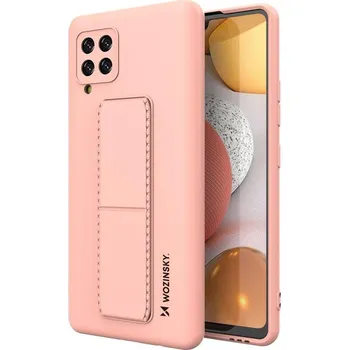 Pouzdro na mobilní telefon Wozinsky Kickstand Case pouzdro / kryt s opěrkou 3v1 pro Samsung Galaxy A22 4G pink