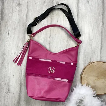 Kabelka Kabelka shopper Laura Biaggi X2061 růžová fuksia