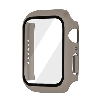 Příslušenství k chytrým hodinkám Ochranné pouzdro s tvrzeným sklem pro Apple Watch 45mm Barva: Hnědá, Typ: 7