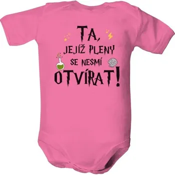 Kojenecký body Dětské body s potiskem Ta jejíž plíny se nesmí otvírat dětské