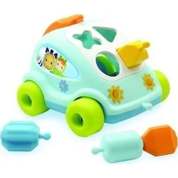 Hračka pro nejmenší SMOBY COTOONS autíčko vkládačka, 12m+ - modré