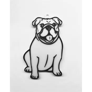 Vánoční dekorace Vánoční ozdoba Anglický buldok #1