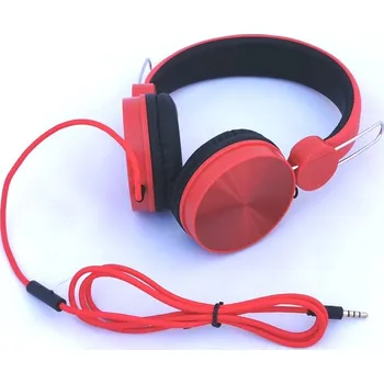 Sluchátka SUOMO SM-100RD náhlavní sluchátka s kabelem a vestavěným mikrofonem