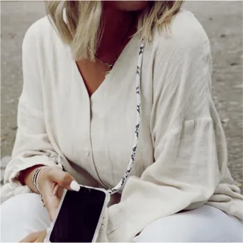 Mobilní telefon Lookabe Necklace Snake Edition iPhone 7/8+ stříbrný had loo017