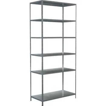 Dílenský regál Kovový regál Schulte 4545-V 2300x1000x500 mm, 6 polic, nosnost 510 kg, pozinkovaný