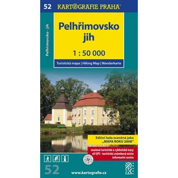 Kartografie PRAHA, a. s. Pelhřimovsko – jih (č. 52), 1 : 50 000