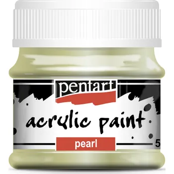 Výtvarná barva Pentart - akrylové barvy PERLEŤOVÉ 50 ml Barvy Pentart: zelená