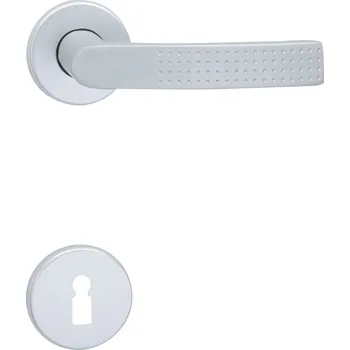 Dveřní kování COBRA TINA-R Provedení: BB (pokojový klíč), Povrch: F1 - stříbrný elox